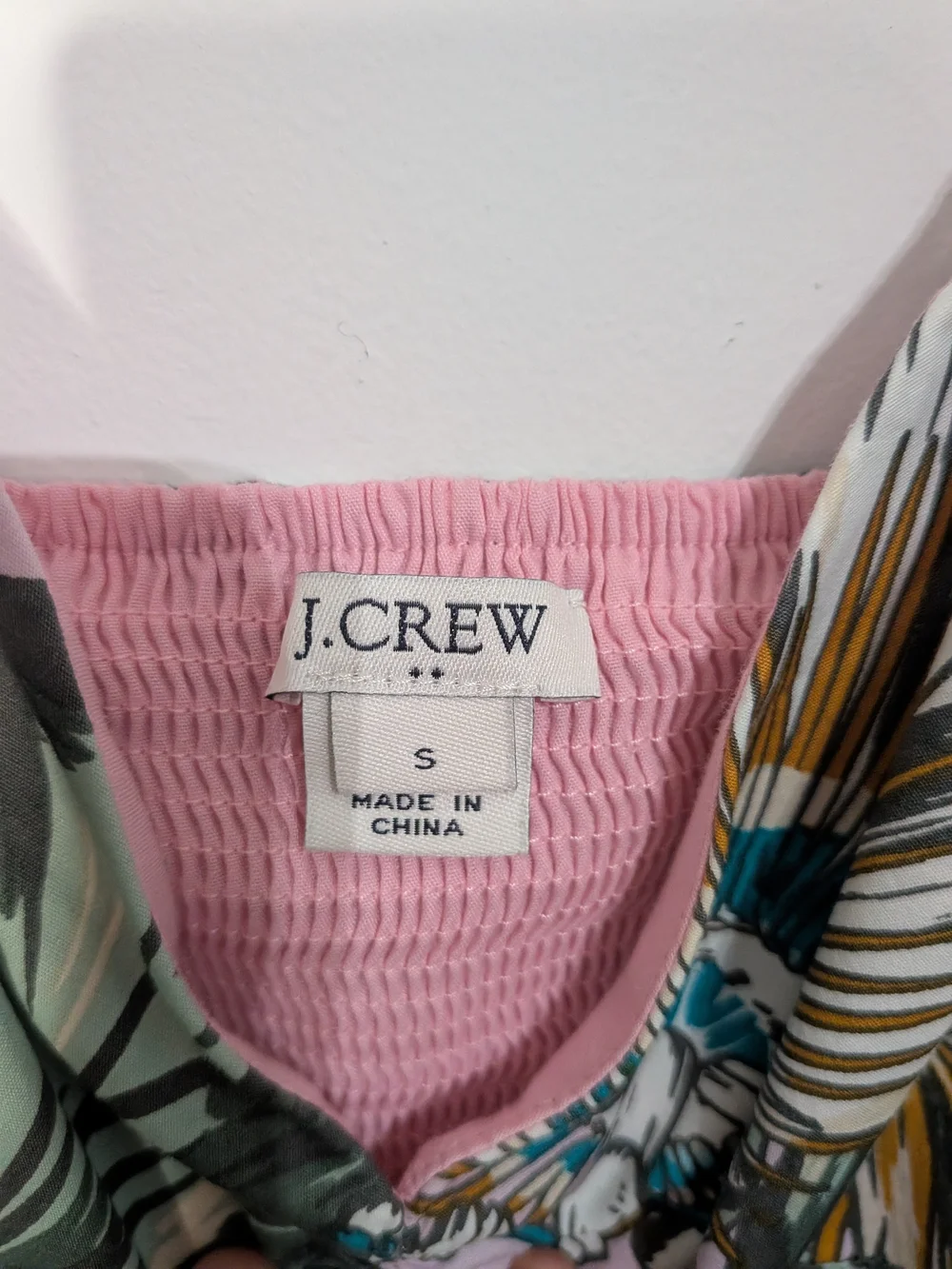 J. Crew Lavender Tropical Floral Mini Dress